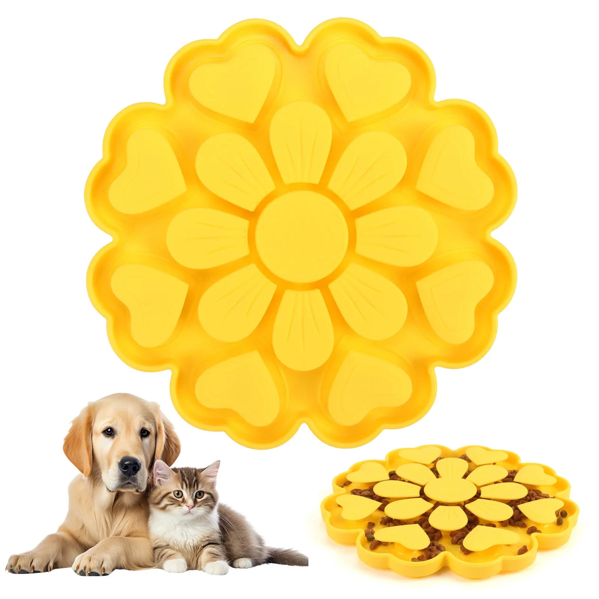 Pet Slow feeder Bowl Licking Pad Lick Feeder - MyPetDollar.com