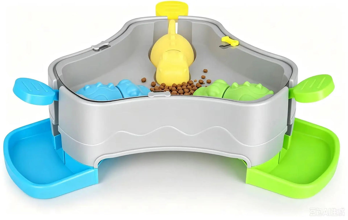 Interactive Dog Puzzle Feeder Plaything Press Type Treat Dispenser