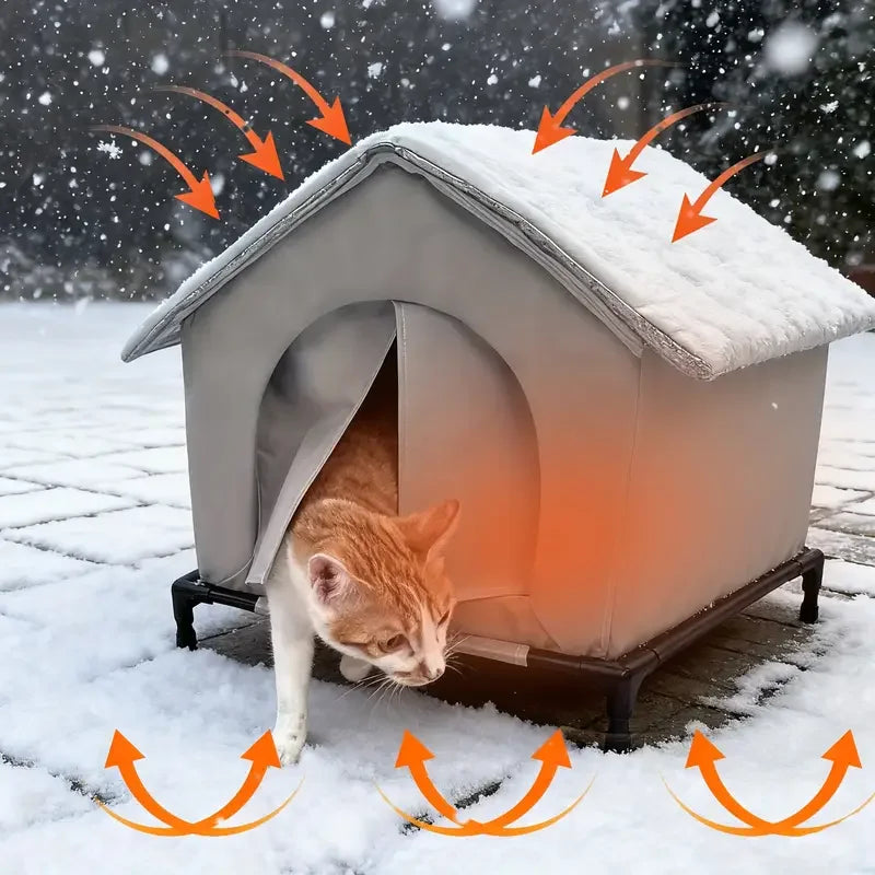 High Quality Oxford Cloth Outdoor Cat House - MyPetDollar.com