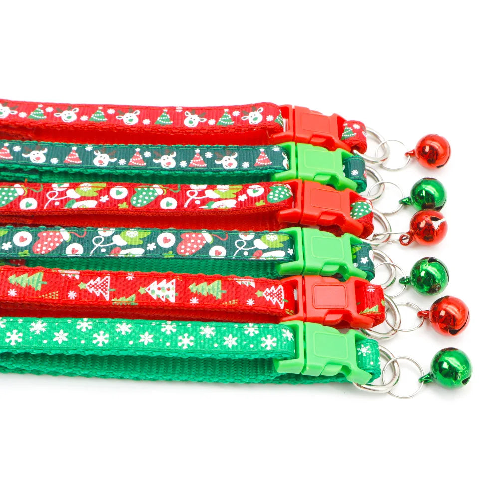 100Pcs Pet Christmas Collars Cats Dogs - MyPetDollar.com