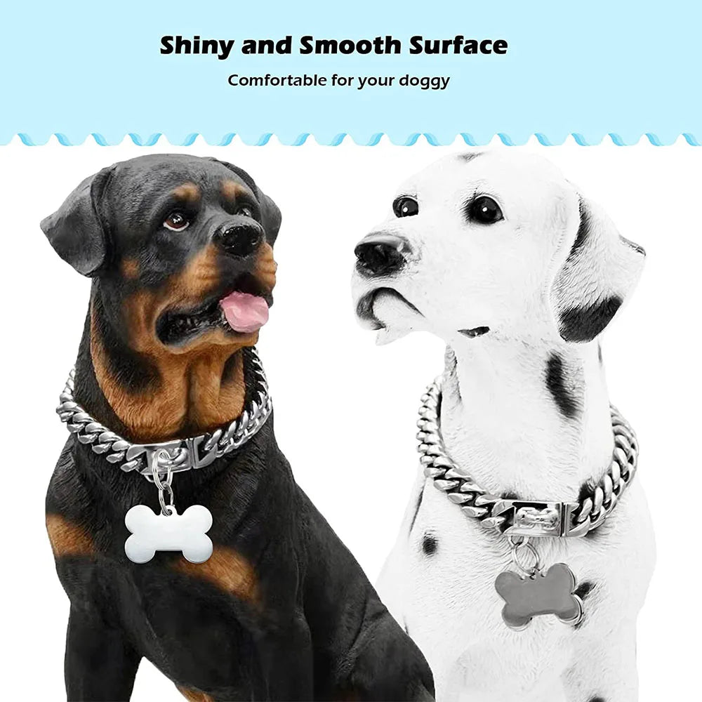 Dog Chain Collar Cuban Link Dog Collar 18K - MyPetDollar.com