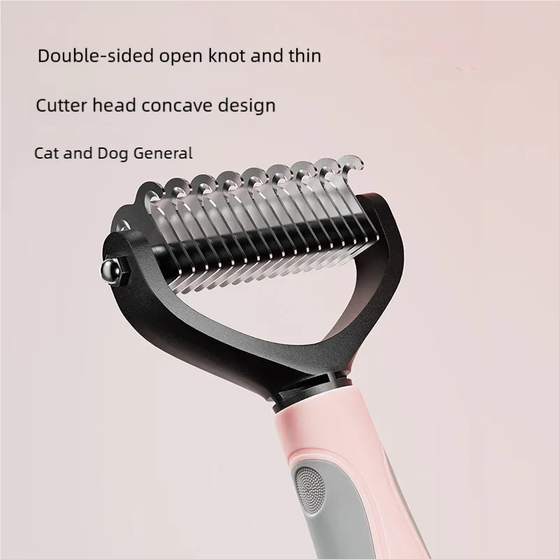 Double Sided Pet Deshedding Brush, Stainless - MyPetDollar.com