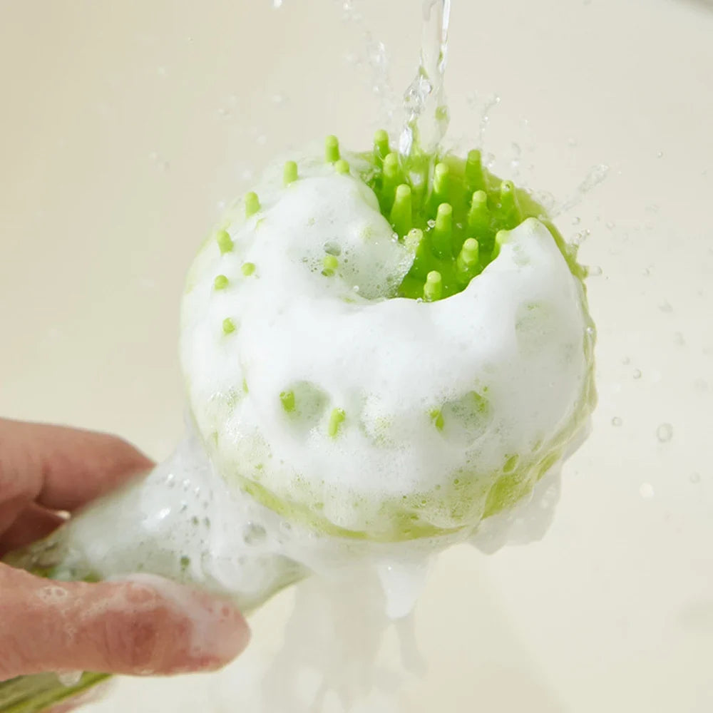 2in1 Pet Bathing Brush Press to Release - MyPetDollar.com