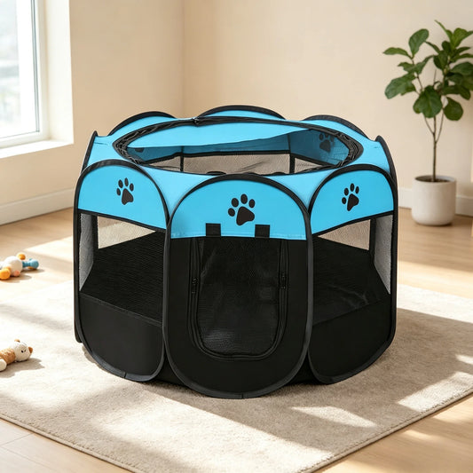 Foldable Octagonal Pet Playpen Breathable - MyPetDollar.com