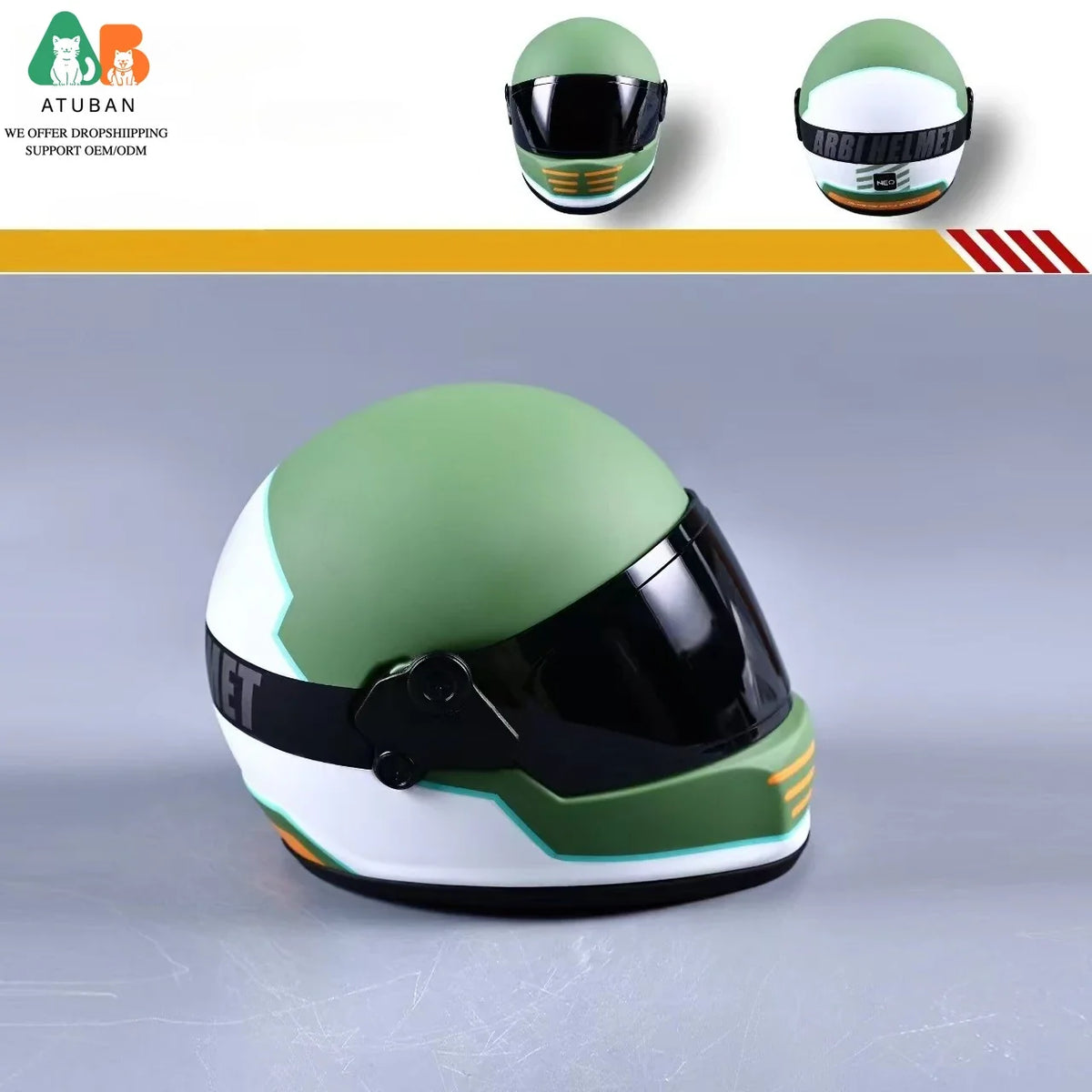 Atuban Pet Motorcycle Helmet, Puppy Cat Headwear Portable
