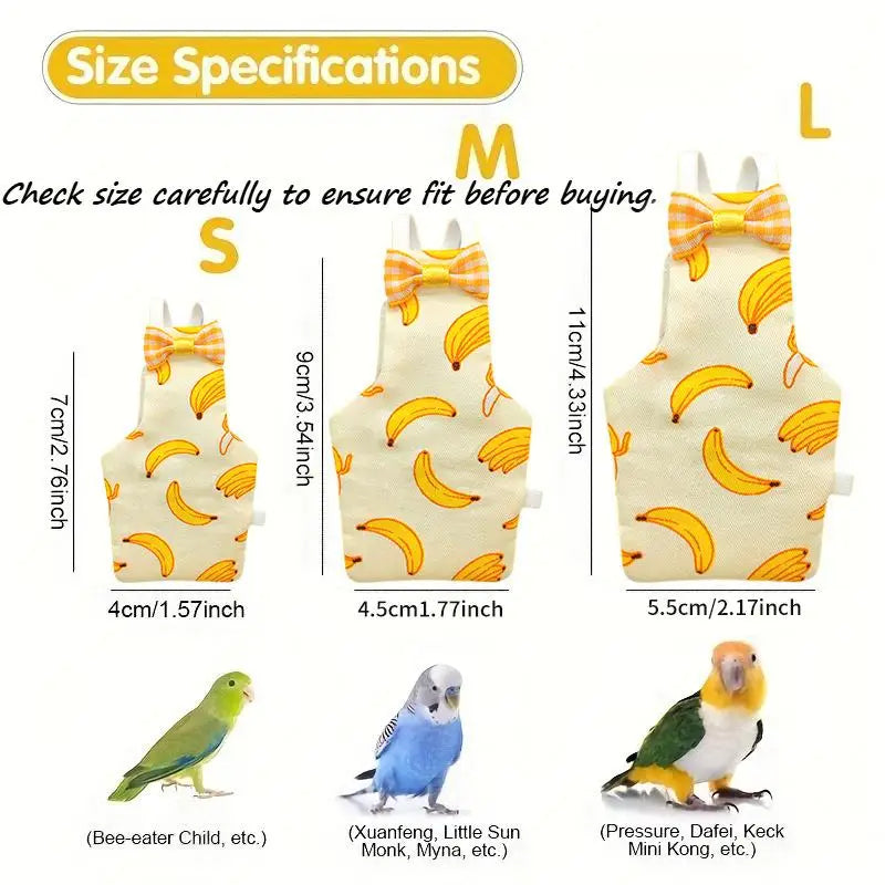New Cute Colorful Parrot Diaper Bowtie - MyPetDollar.com