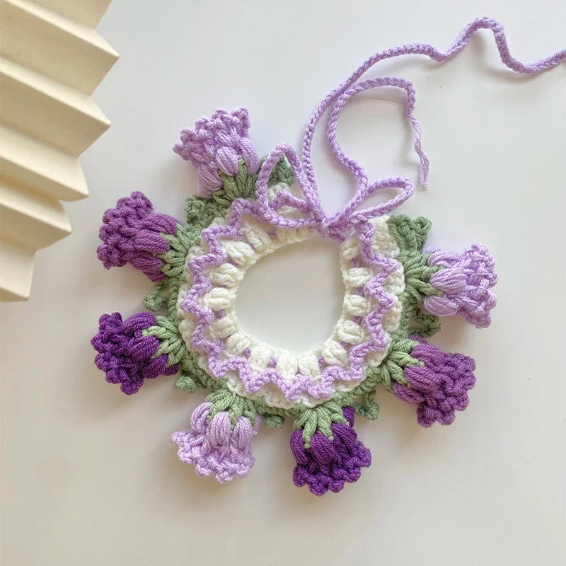 Pure hand knitting Cat Dog Knitted Collar - MyPetDollar.com