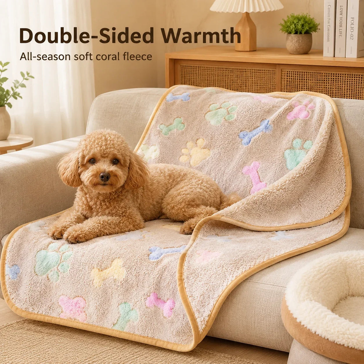Coral Fleece Pet Mat, Soft Non-Shedding - MyPetDollar.com