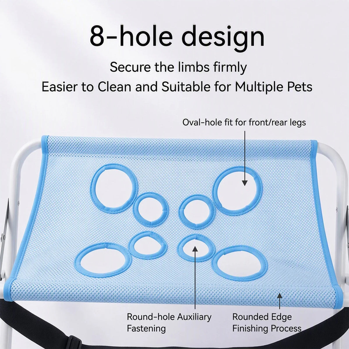 Foldable Dog Bath Hammock 8 Holes Fit Heavy - MyPetDollar.com
