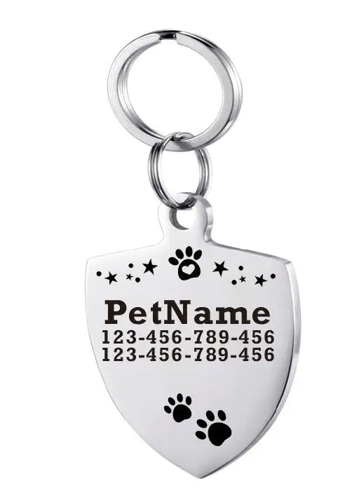 Customized Dog ID Tag Stainless Steel Pet - MyPetDollar.com