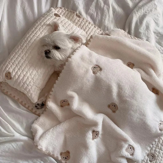 3Pcs /Set Dog Bed Set with Pillow Mattress - MyPetDollar.com