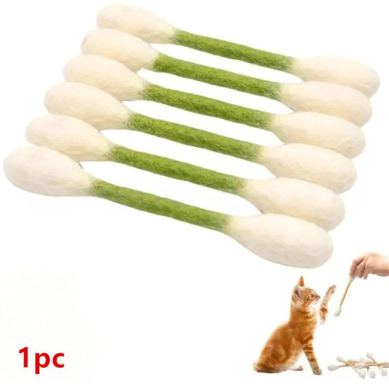 Max-111 Giant Cotton Swab Shaped Catnip Plaything, Durable