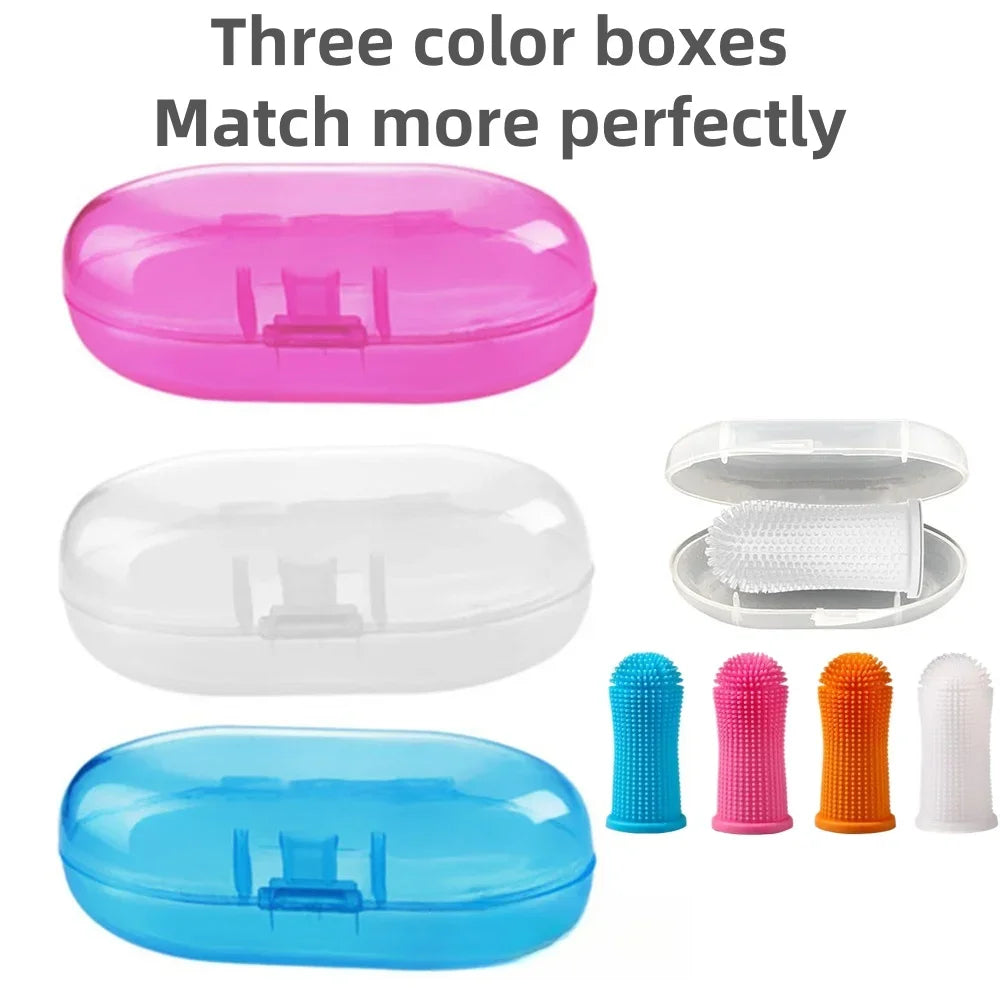 360 Silicone Pet Finger Toothbrush Dog Cat - MyPetDollar.com