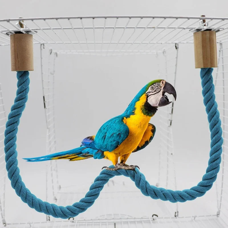 Bendable Cotton Rope Bird Perch Paw Grinding - MyPetDollar.com