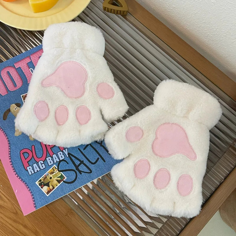 Soft Lovely Plush Cat Claw Paw Gloves – 8 Colors
