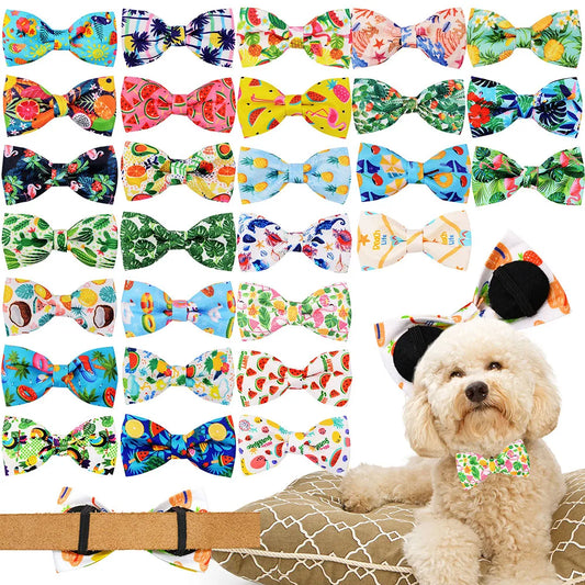 10PCS Adjustable Dog Bow Tie Collar Pet Bow - MyPetDollar.com