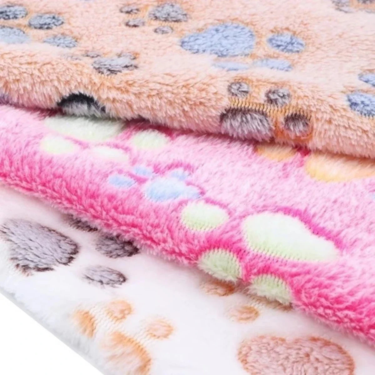 Multicolor Soft Fluffy Pet Blanket with Cute - MyPetDollar.com