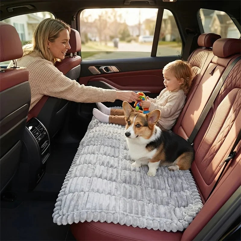 Summer Cool Soft Striped Plush Dog Bed Mat - MyPetDollar.com