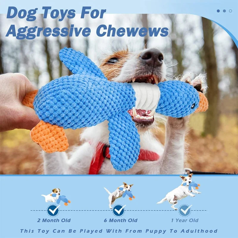 Yellow Duck Dog Toys for Aggressive Chewers - MyPetDollar.com