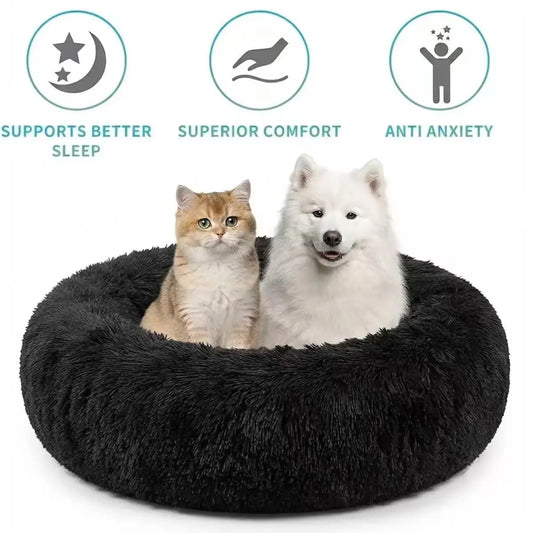NITILOBY Fluffy Dog Bed Winter Plush Kennel - MyPetDollar.com