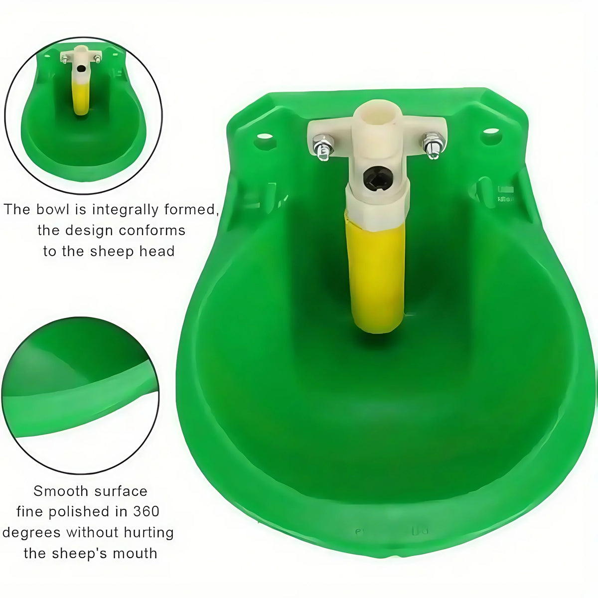 Livestock Sheep Goat Drinking Bowl Plastic - MyPetDollar.com