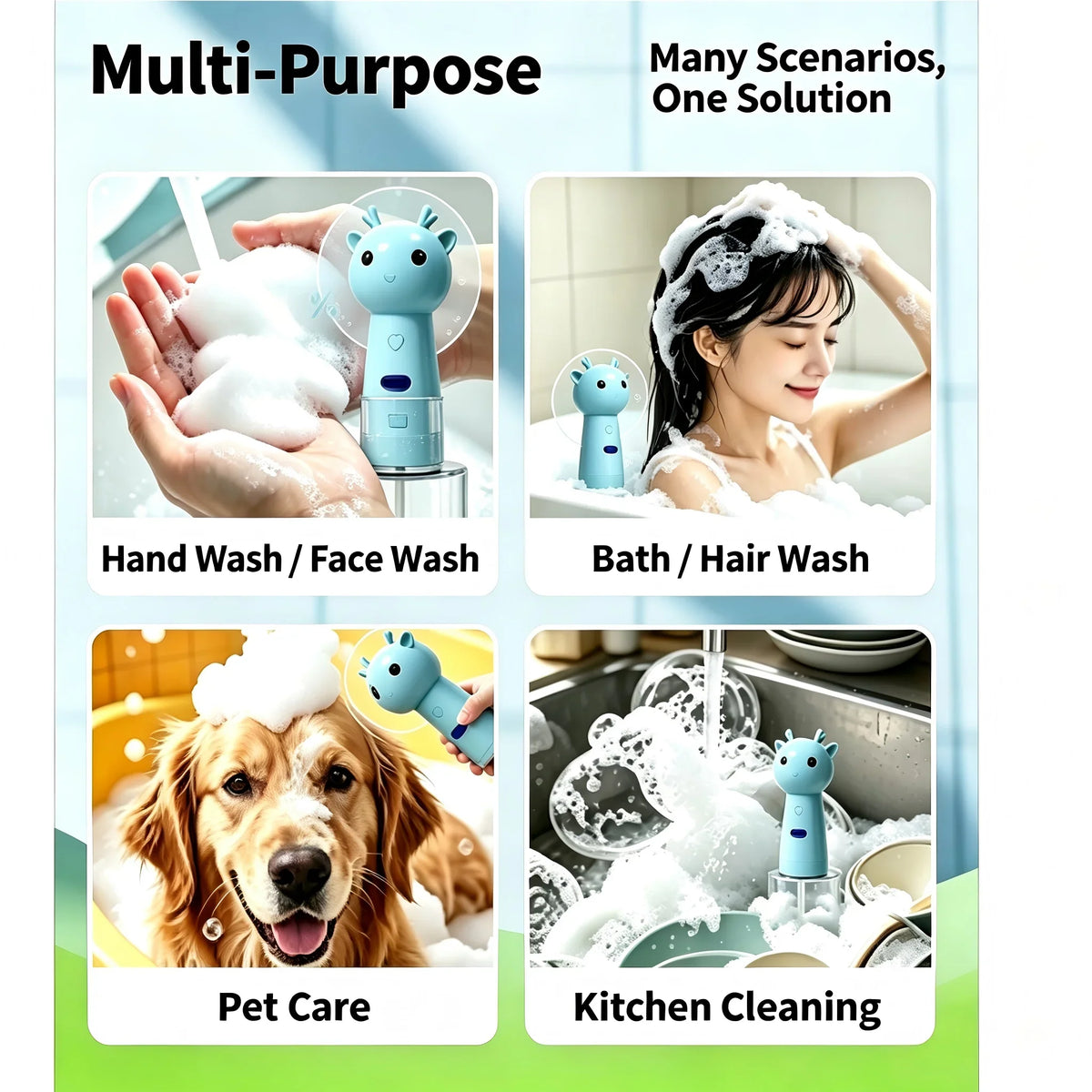Cute Deer Pet Foam Maker One Button Auto - MyPetDollar.com