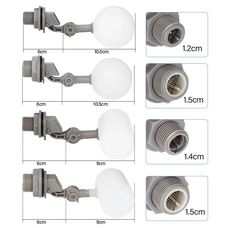 1Pcs 1/2" 3/4" Farm Floating Ball Valve Shut - MyPetDollar.com