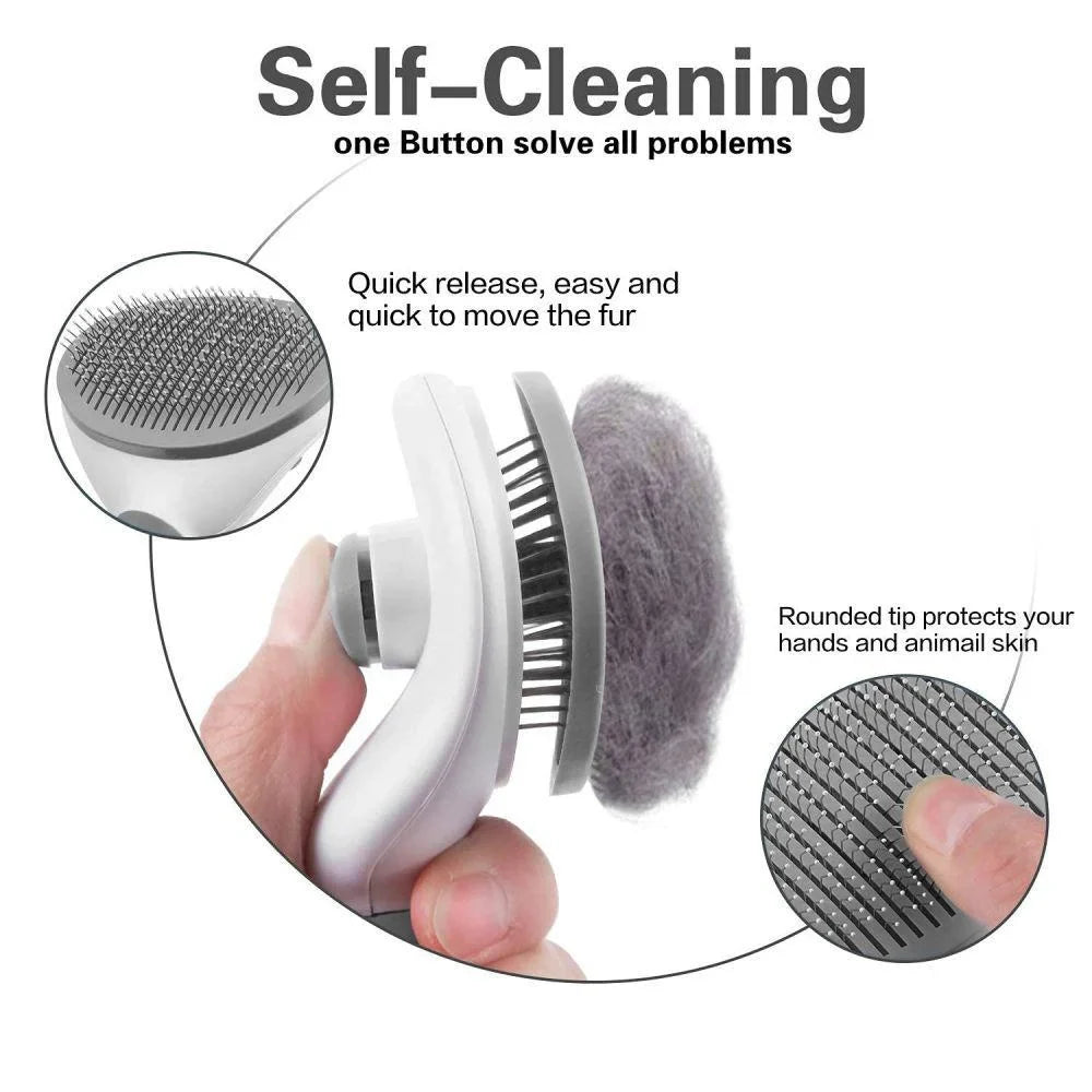 Self Cleaning Slicker Brush for Dogs and - MyPetDollar.com