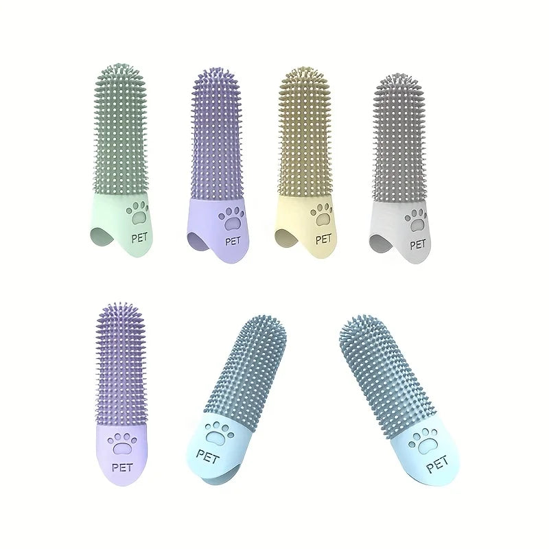 360° Soft Silicone Pet Finger Toothbrush, - MyPetDollar.com
