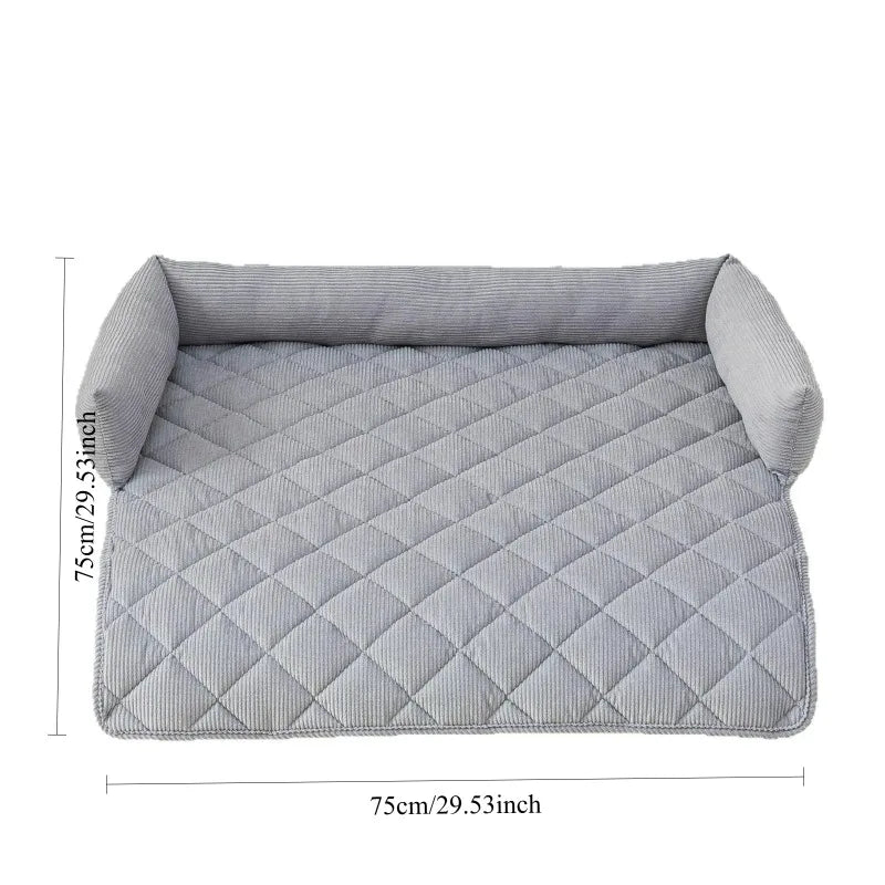2026 New Style Corduroy Pet Dog Sofa Cushion - MyPetDollar.com