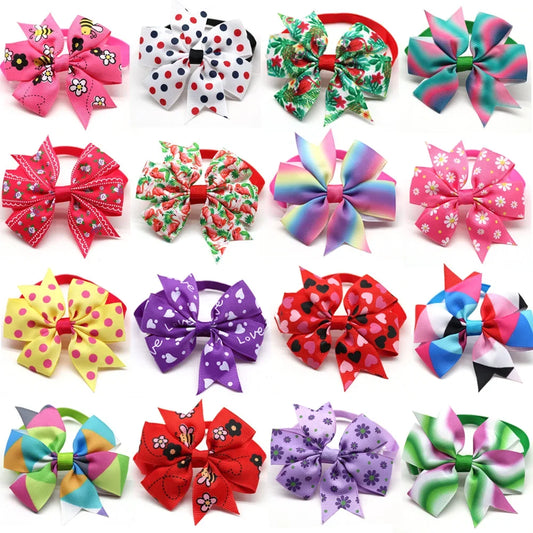 Handmade Bulk Pet Dog Bow Tie Bright Dogs - MyPetDollar.com