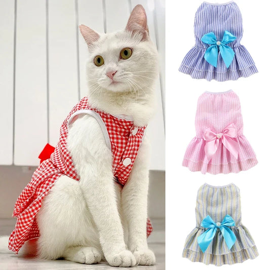 Cat Puppy Princess Dress Summer Pet Clothes - MyPetDollar.com