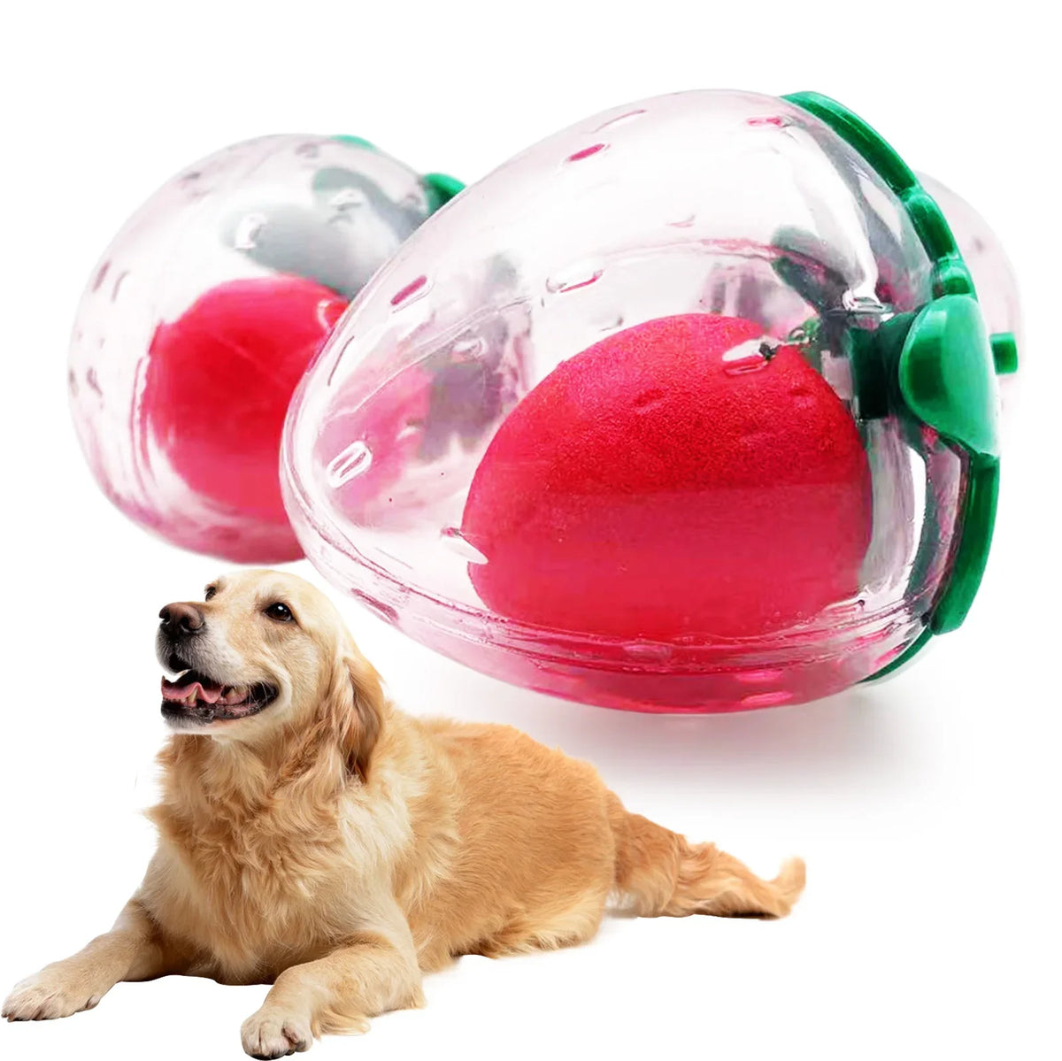 Cute Rubber Strawberry Toy That Makes - MyPetDollar.com