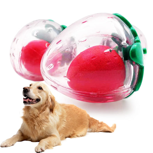 Cute Rubber Strawberry Toy That Makes - MyPetDollar.com