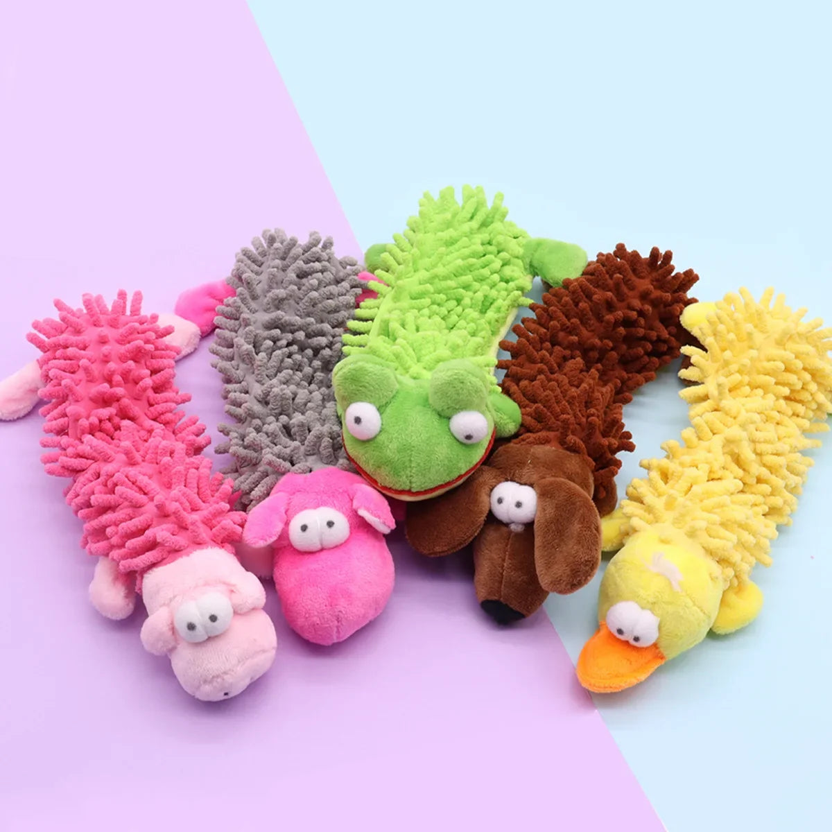Squeaky Plush Dog Chew Toys Cute Animal - MyPetDollar.com