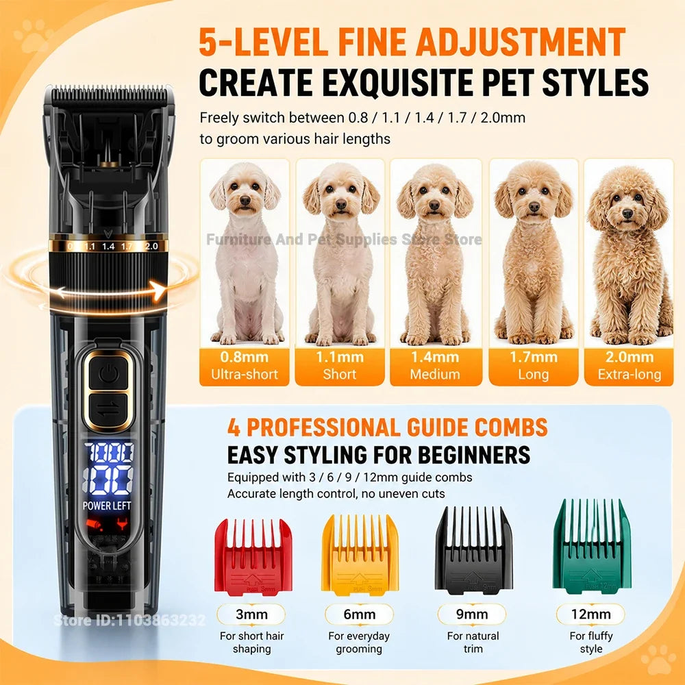 Electric Pet Grooming Clipper with Smart - MyPetDollar.com