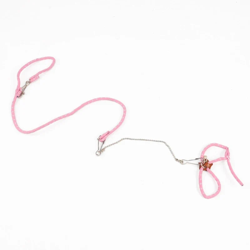 Small Pet Adjustable Soft Harness Lead – 2 Colors