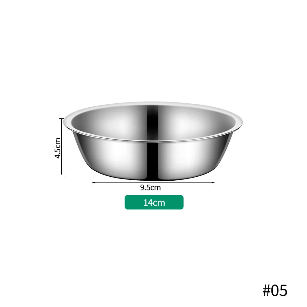 Large Capacity Dog Dish Stainless Steel Pet Feeding, Durable