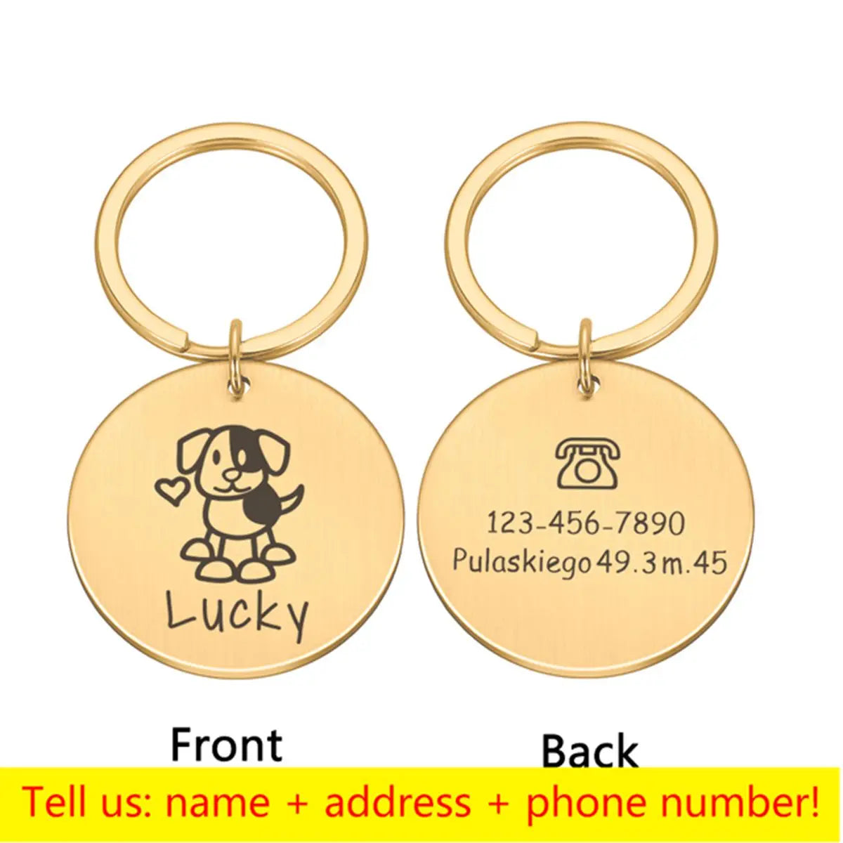 Customized Pet Brand, Stainless Steel Dog - MyPetDollar.com