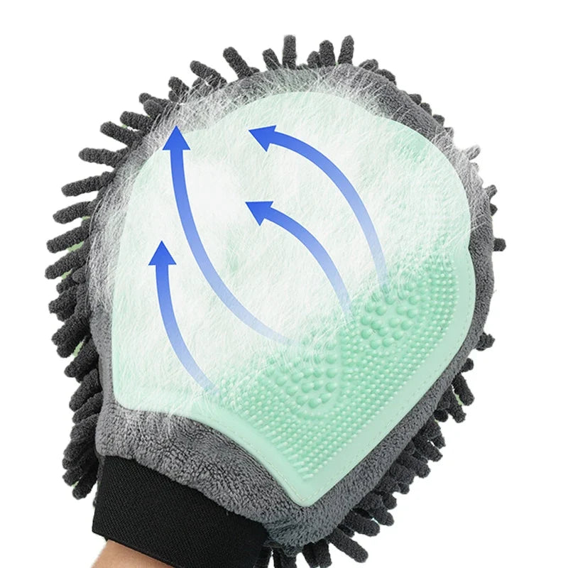 1PC Pet Grooming Gloves Double-Sided Gloves - MyPetDollar.com