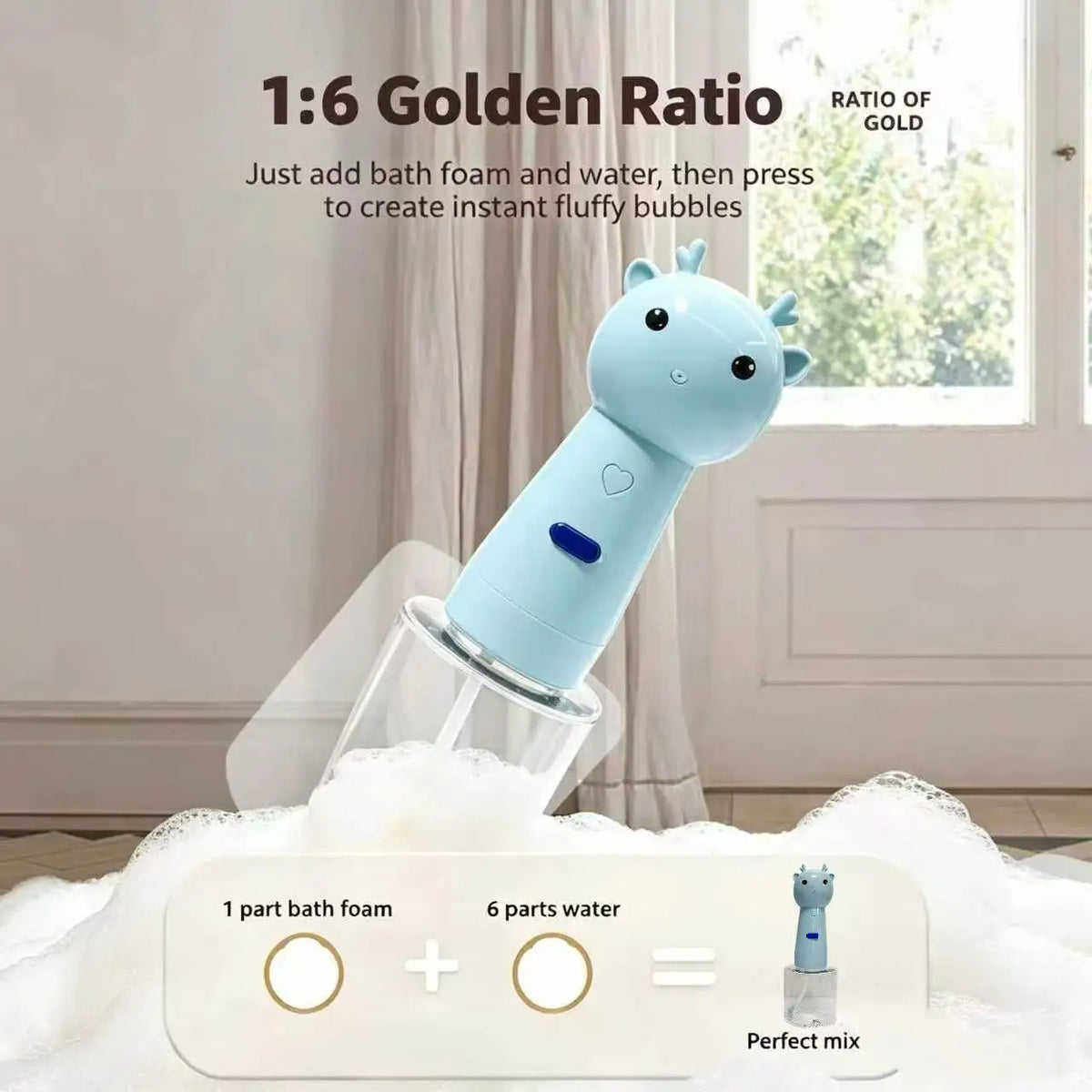 Cute Deer Pet Foam Maker One Button Auto - MyPetDollar.com