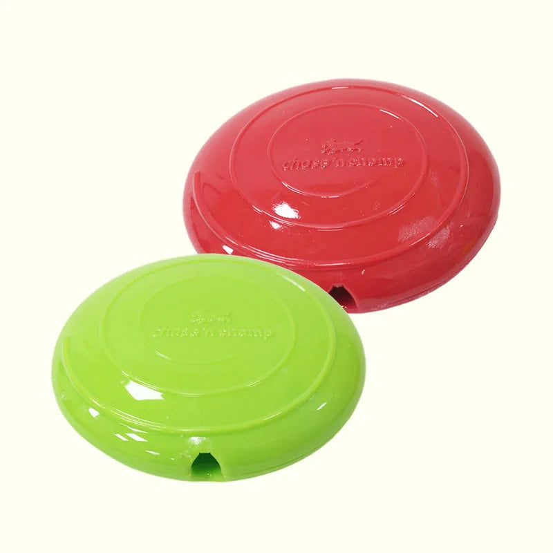 Caitec Dog Toys Squeaking Foraging Disc Springy Durable – 12 Colors