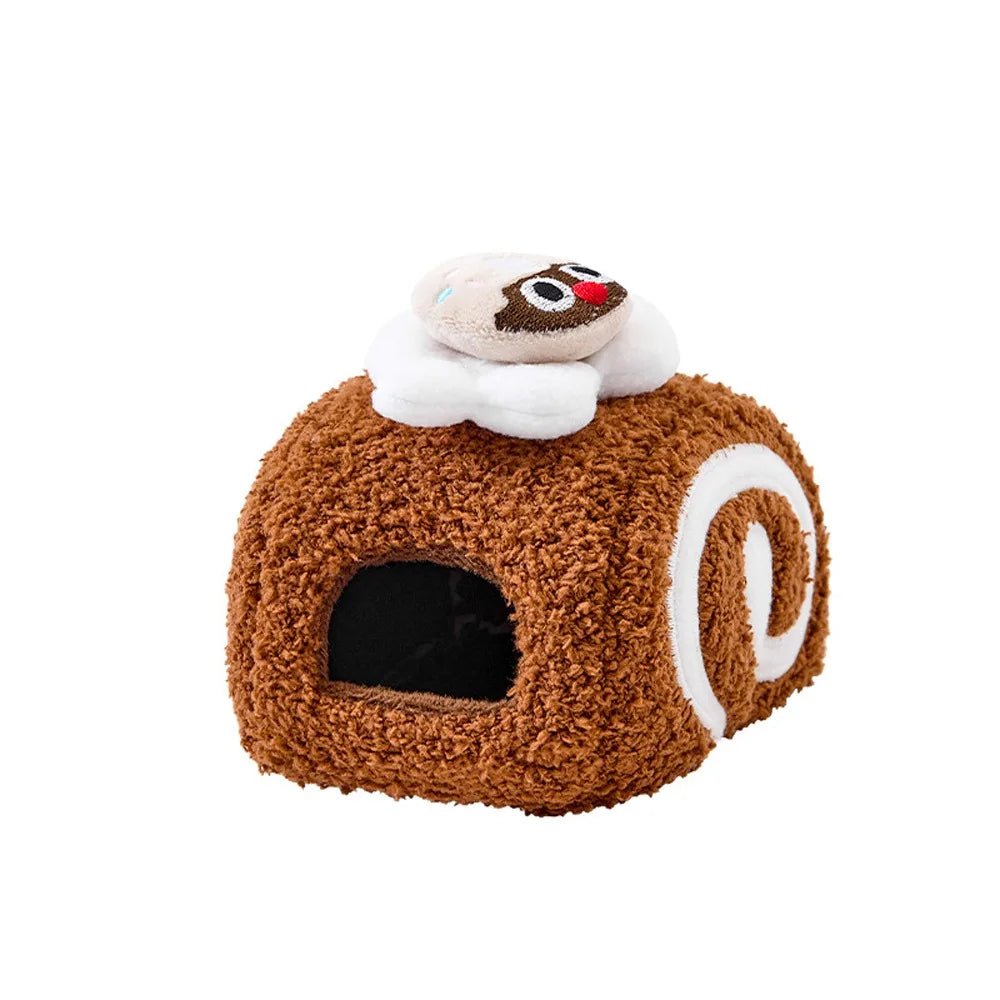 Warm Hamster Cake Nest Swiss Roll Shape Cute - MyPetDollar.com