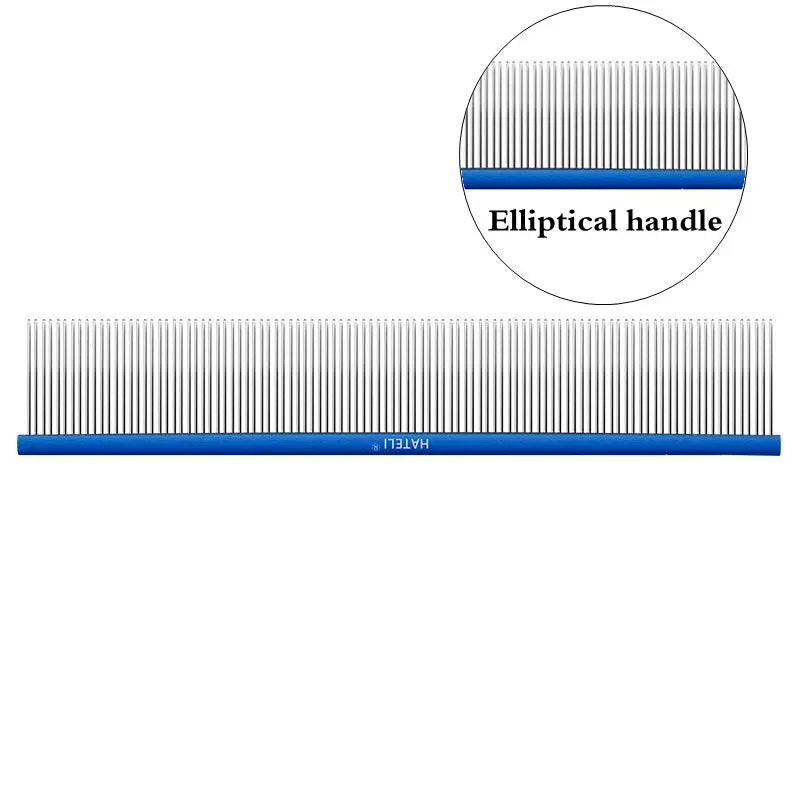0.1cm Dense Toothed Pet Comb Light Aluminum - MyPetDollar.com
