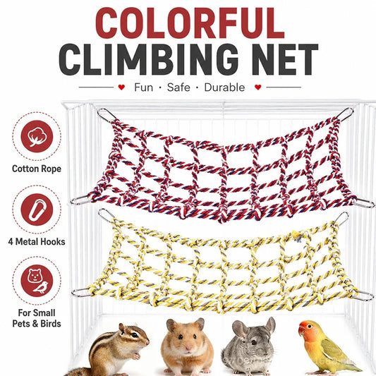 Small Pet Cotton Rope Climbing Net Hamster - MyPetDollar.com