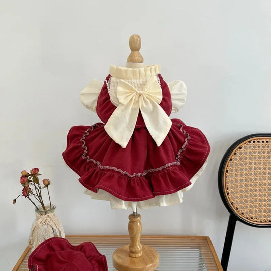 Cat Skirt Bow Princess Skirt Pet Lolita - MyPetDollar.com