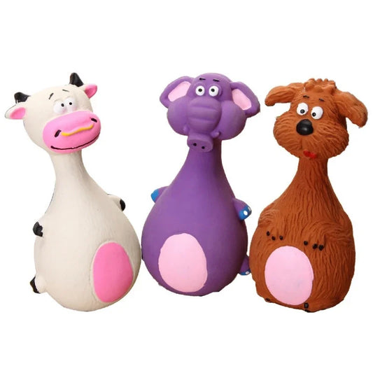 Latex Dog Toys Sound Squeaky Elephant/Cow - MyPetDollar.com