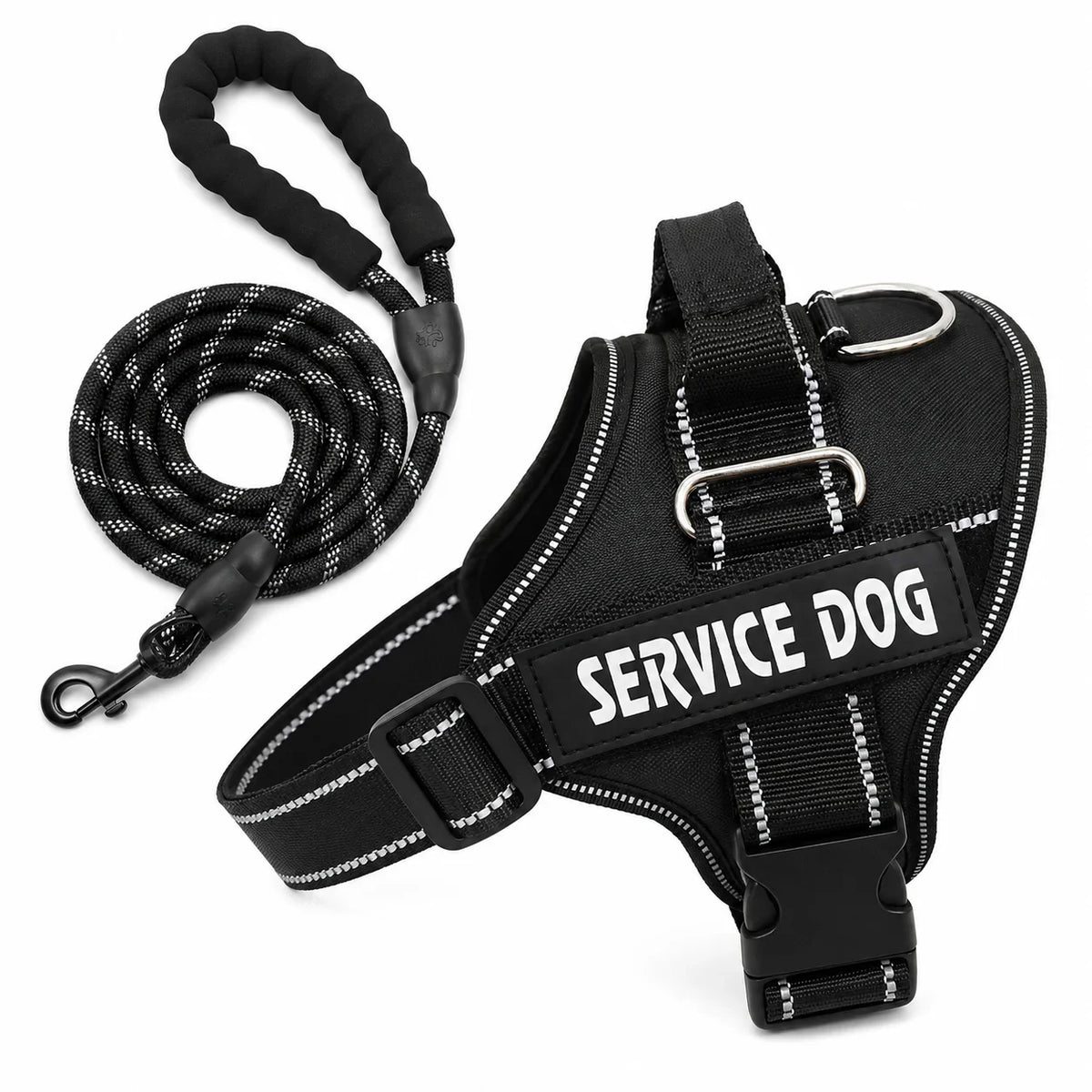 Nylon Dog Harness Personalized Reflective - MyPetDollar.com
