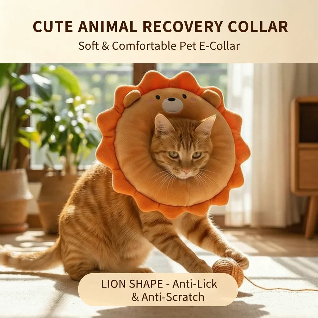 Cute Pet Cat Elizabethan Collar Dog Cat - MyPetDollar.com