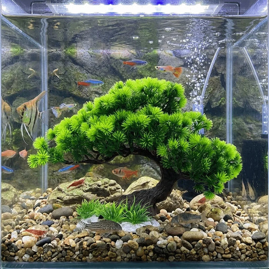 Plastic Simulation Aquatic Plant Natural - MyPetDollar.com